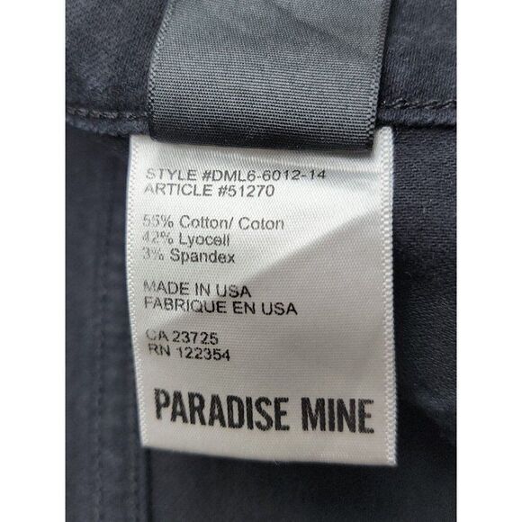 Paradise Mine Women's Skinny Jeans Size 27 Dark Wash Black Denim 29X30 - Picture 9 of 12